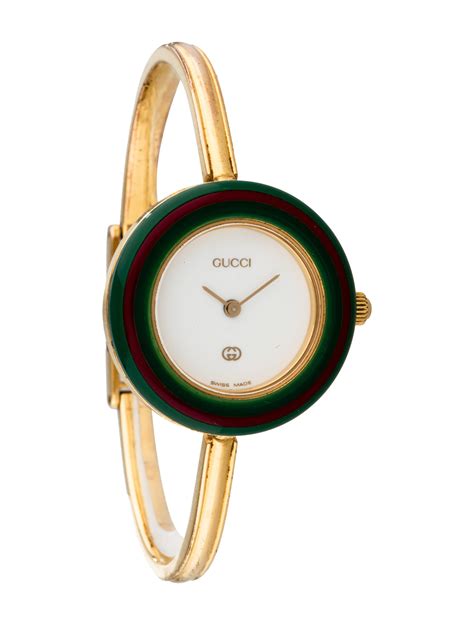 gucci watch bezel|Gucci watch with colored bezels.